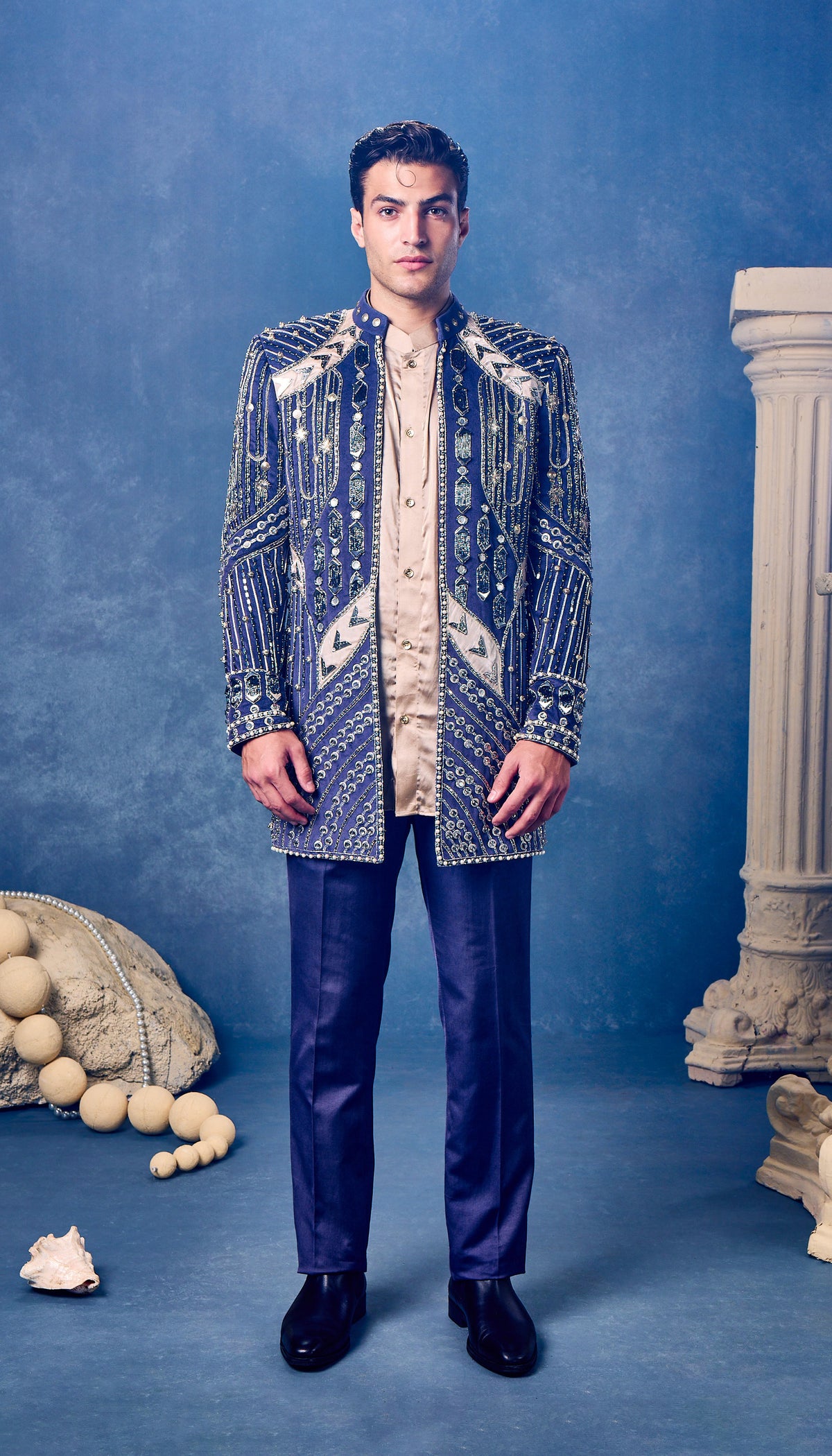 Sapphire Celestial Monarch - Jacket Set