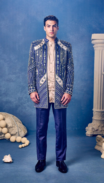 Sapphire Celestial Monarch - Jacket Set