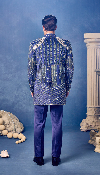 Sapphire Celestial Monarch - Jacket Set