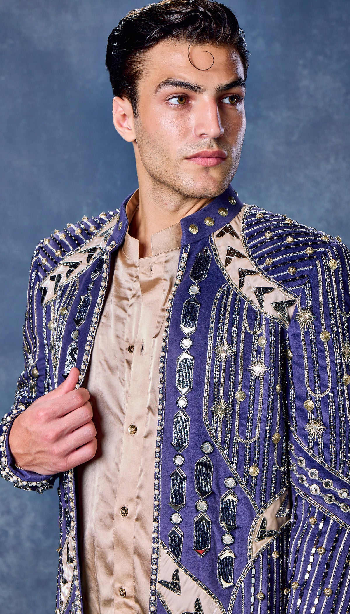 Sapphire Celestial Monarch - Jacket Set