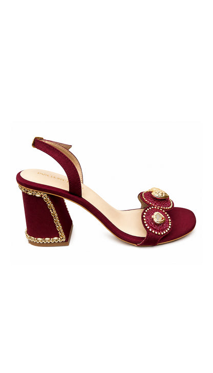 Le Macaron : Sangria - Wine Block Heels