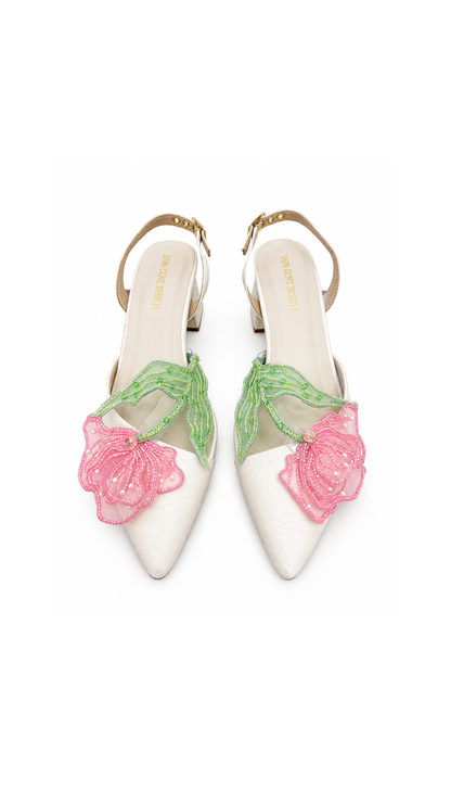 La Vie en Rose - Short Block Heel