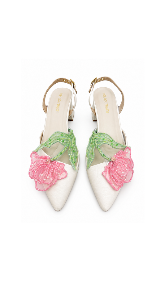 La Vie en Rose - Short Block Heel