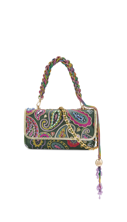 Emerald Crystal Crush: Large Handbag