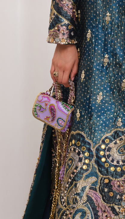 Lavender Crystal Crush Chainlink: Belt Bag