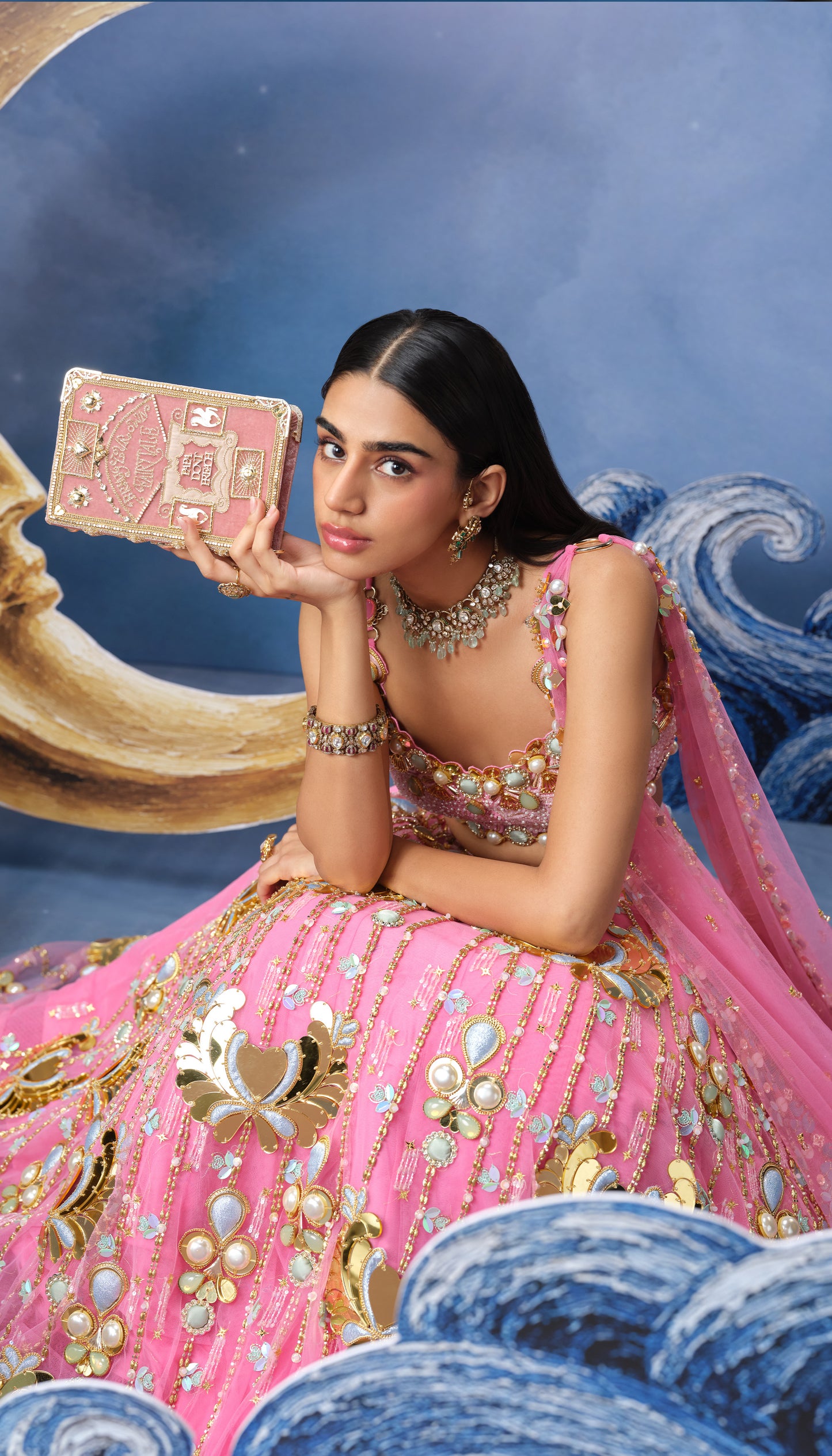 CELESTIAL LOTUS - LEHENGA SET