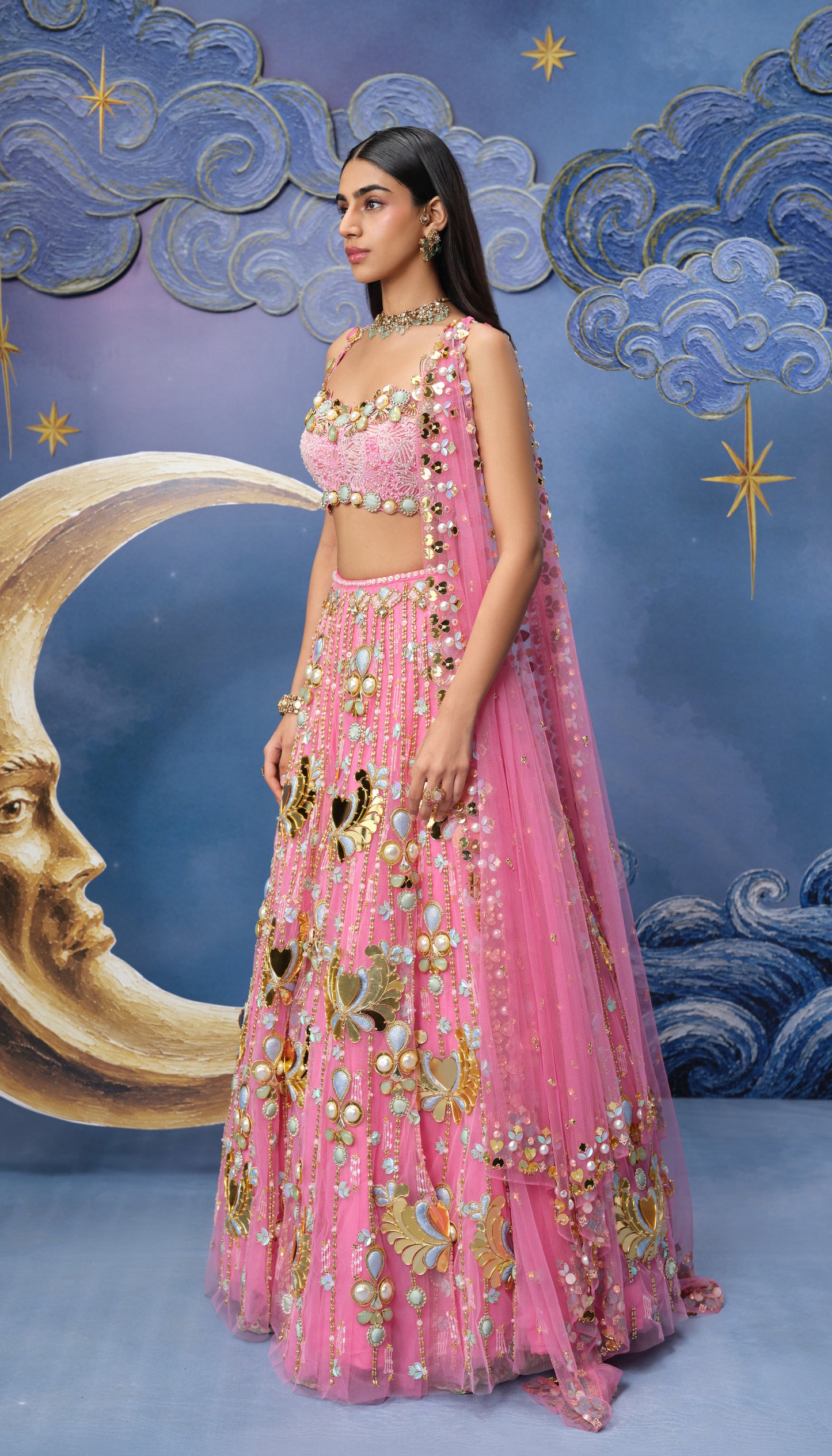 CELESTIAL LOTUS - LEHENGA SET