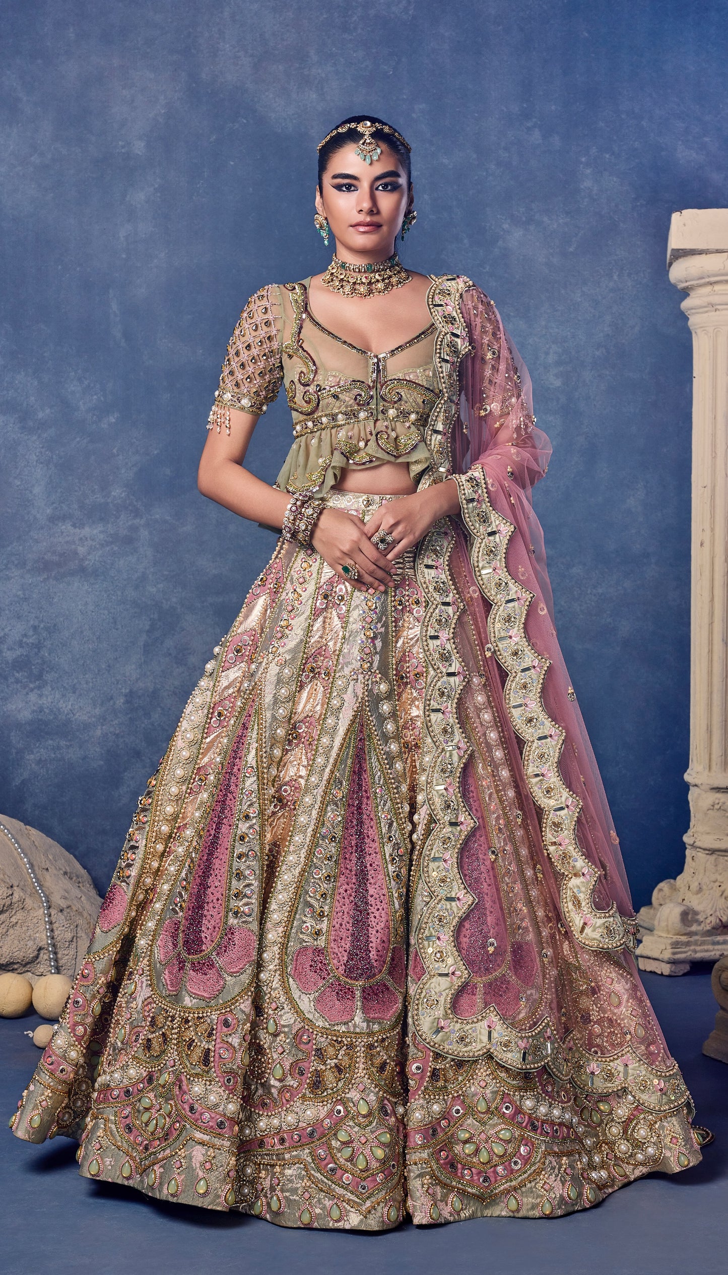 Madonna In Bloom - Full Lehenga Set