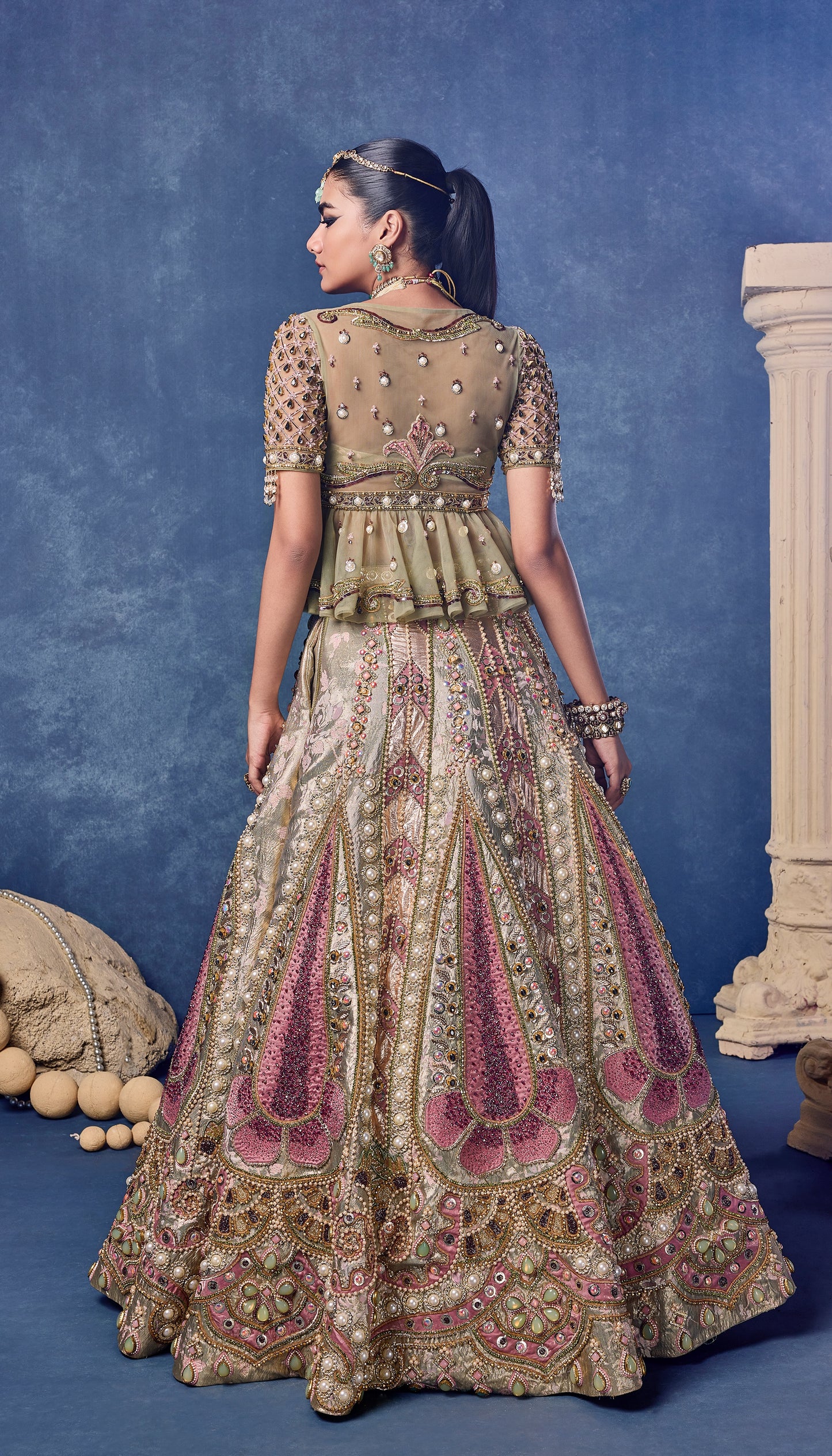 Madonna In Bloom - Full Lehenga Set