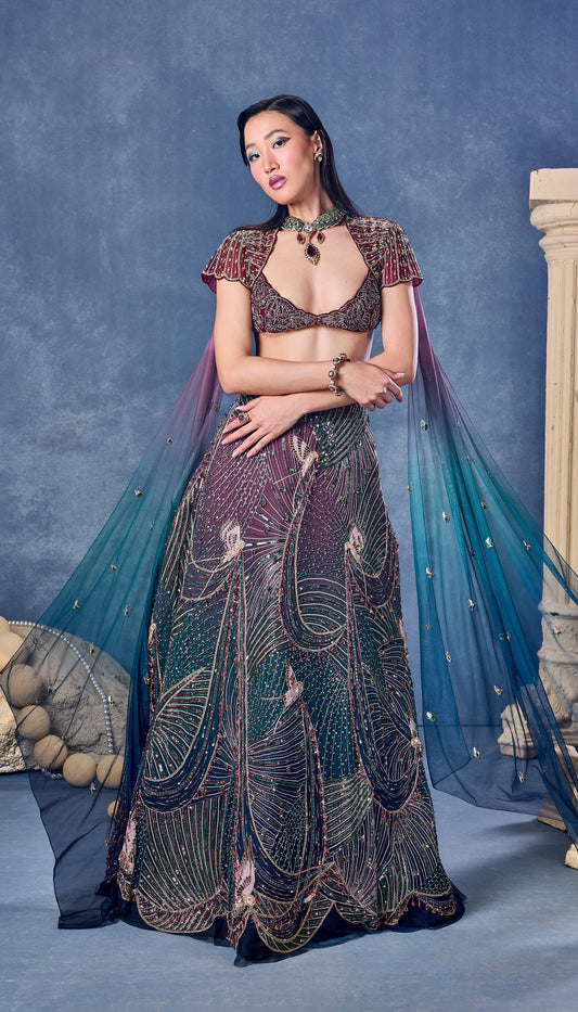 Halo After Dark - Full Lehenga Set