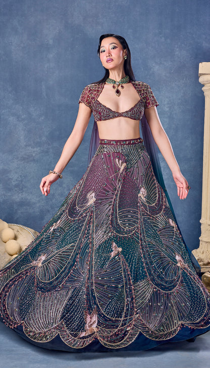 Halo After Dark - Full Lehenga Set