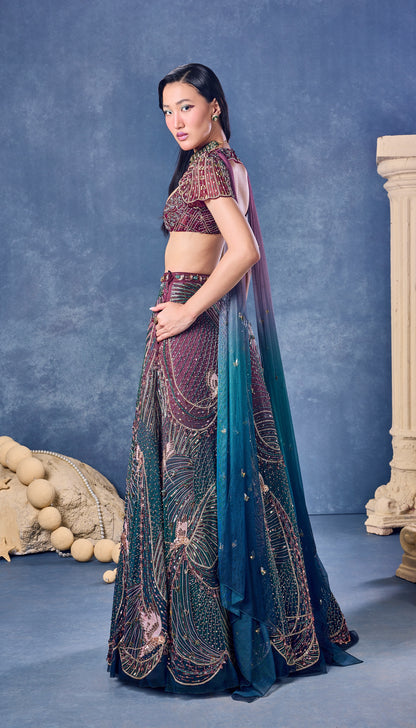 Halo After Dark - Full Lehenga Set