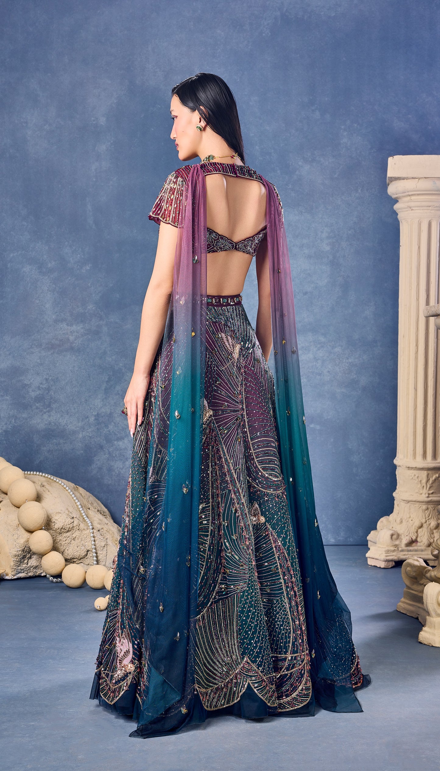 Halo After Dark - Full Lehenga Set