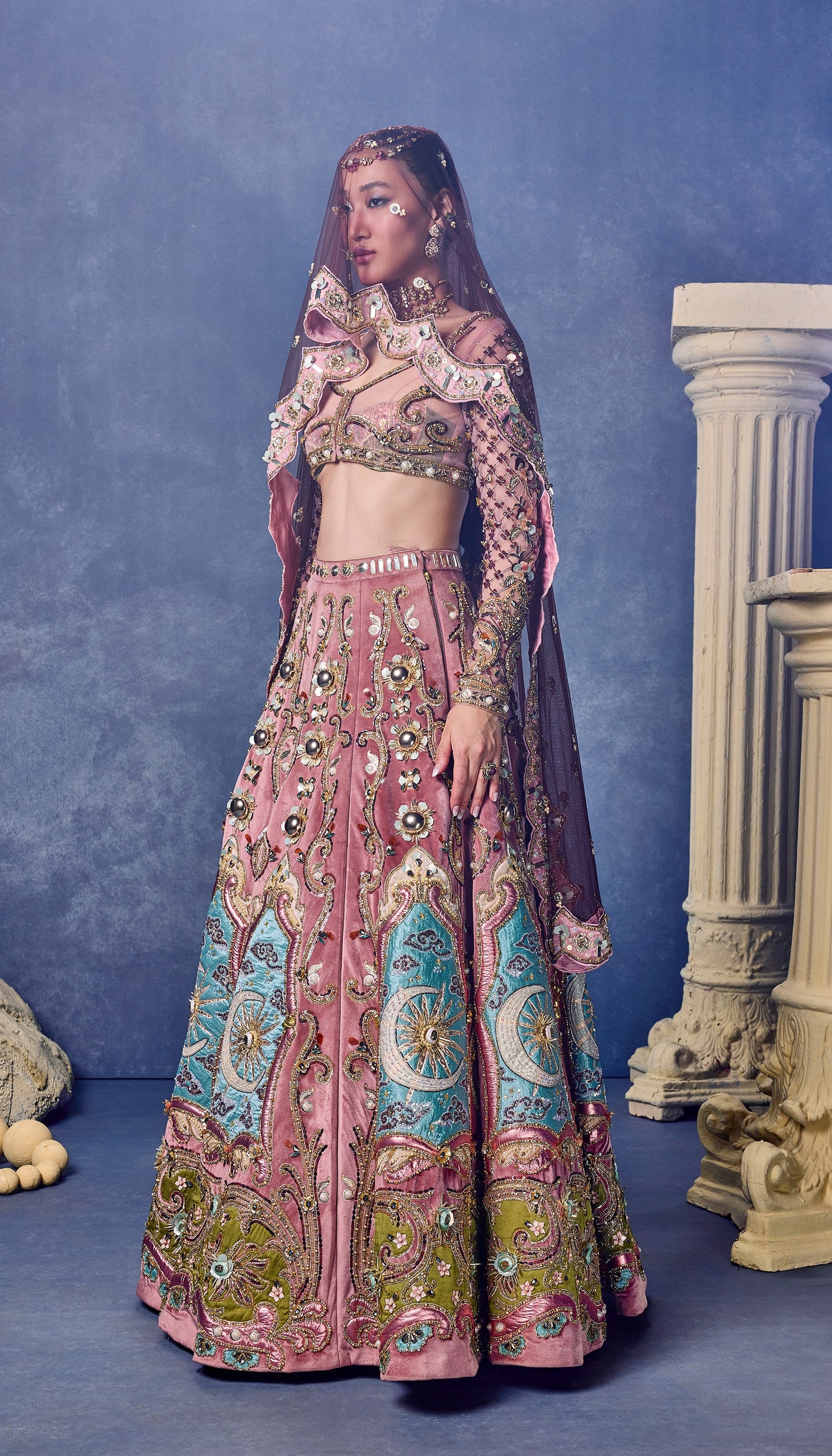 The Velvet Siren - Full Lehenga Set