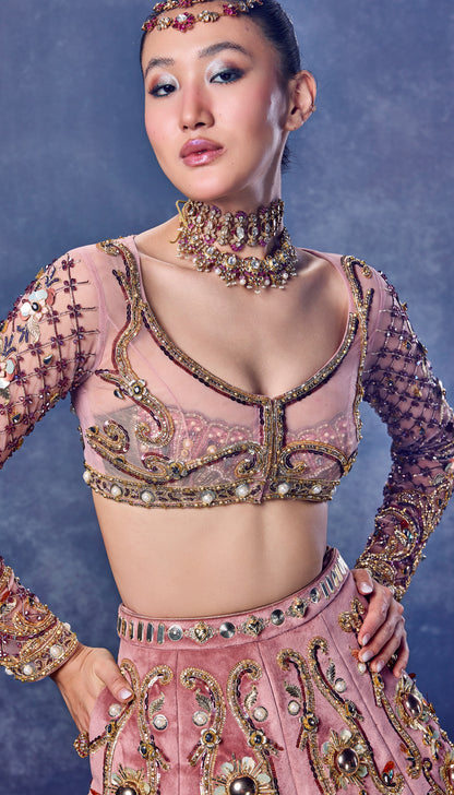 The Velvet Siren - Full Lehenga Set