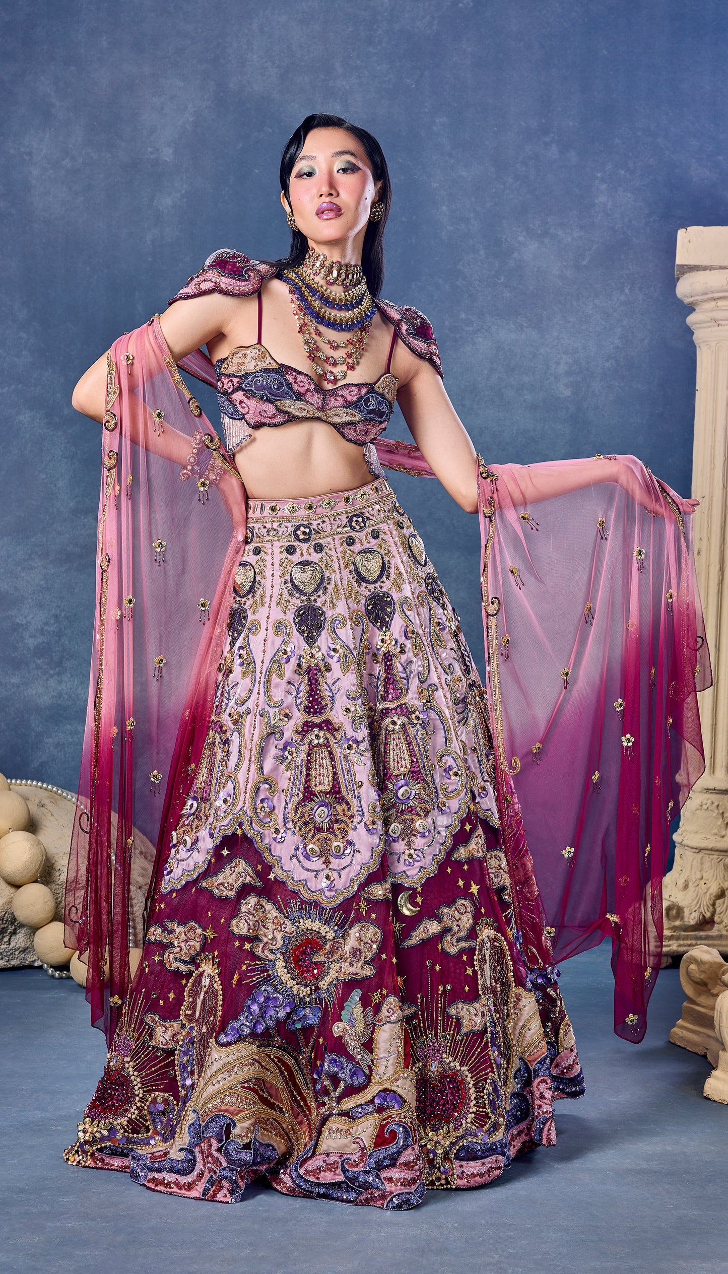 Wings Of Desire - Full Lehenga Set
