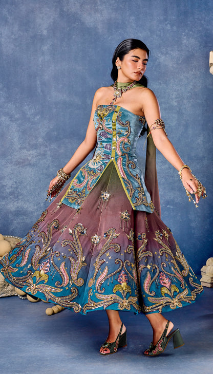 Madonna’s Garden - Half Lehenga Set