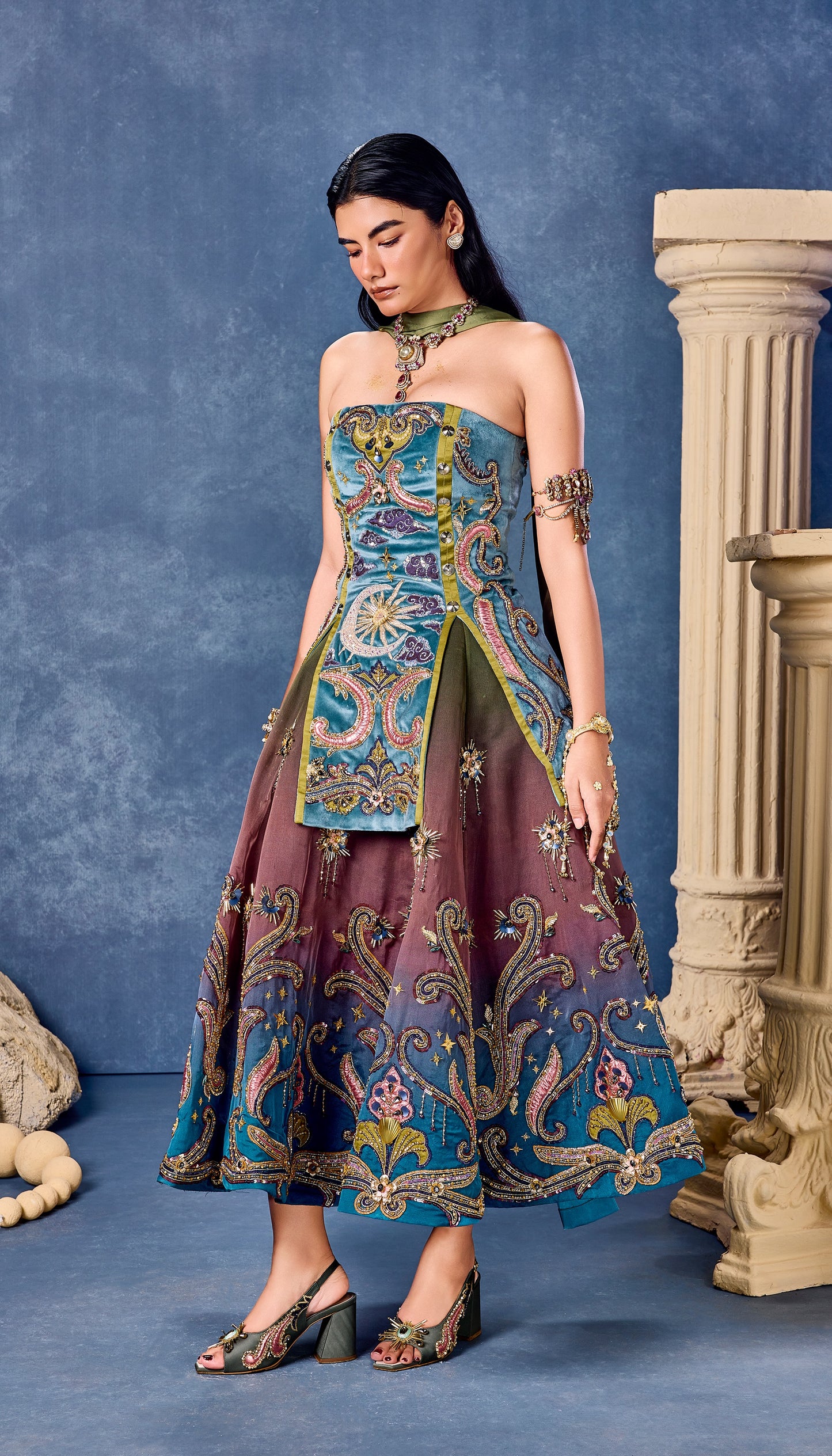 Madonna’s Garden - Half Lehenga Set