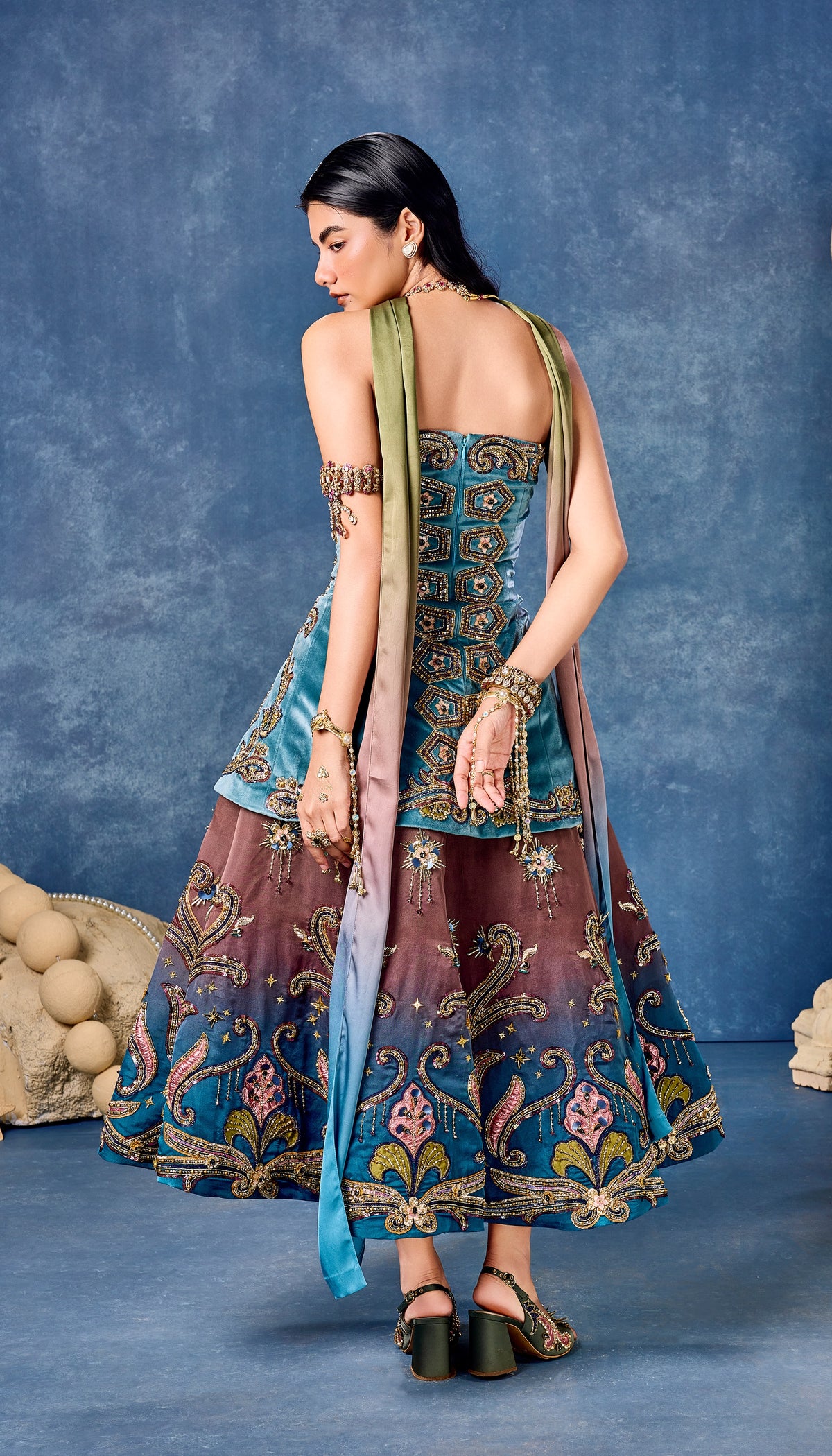 Madonna’s Garden - Half Lehenga Set