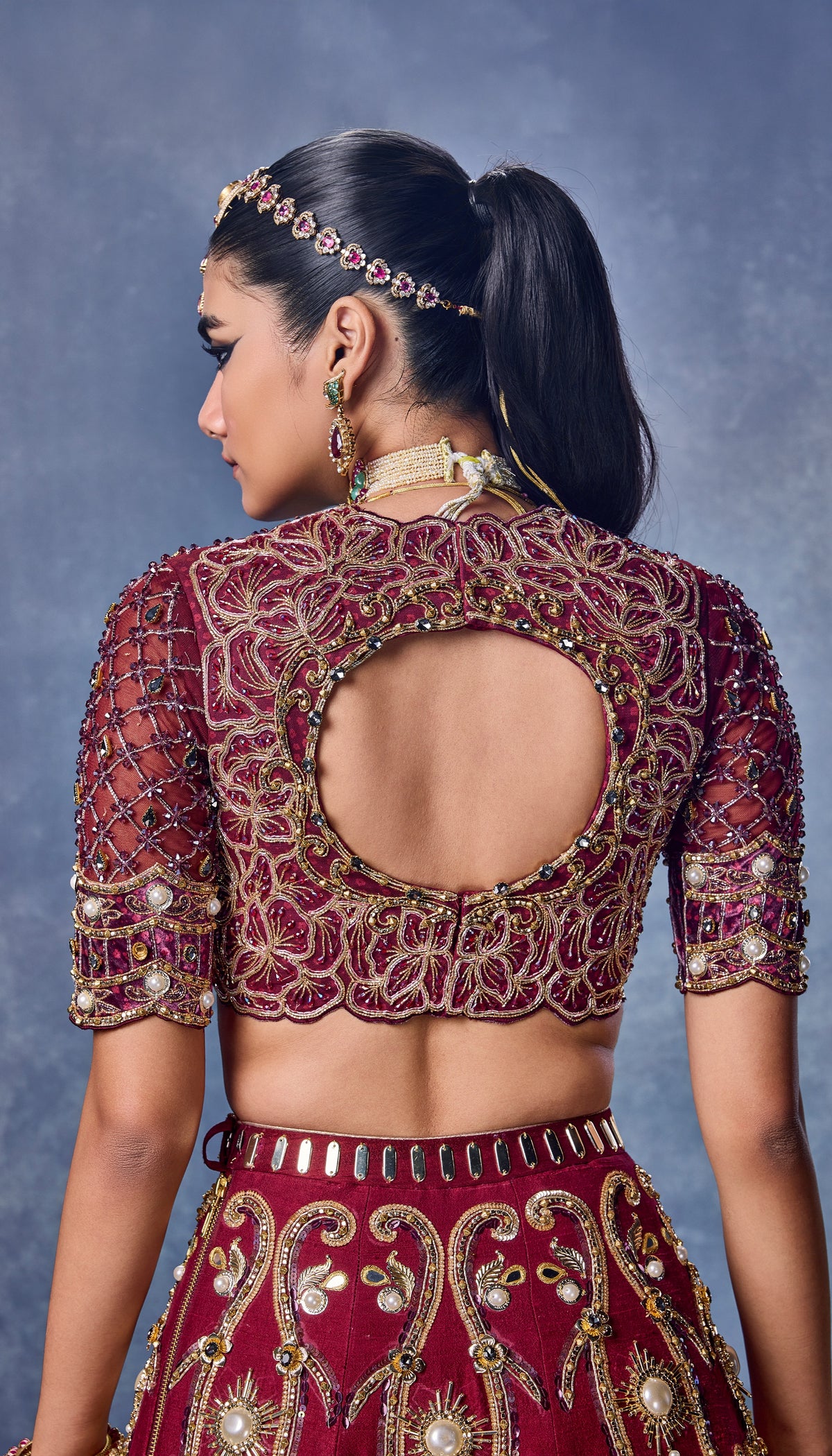 Rouge Devotion - Lehenga Set