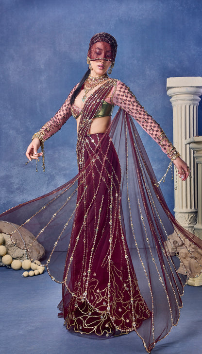 Wicked Temptation - Saree Set
