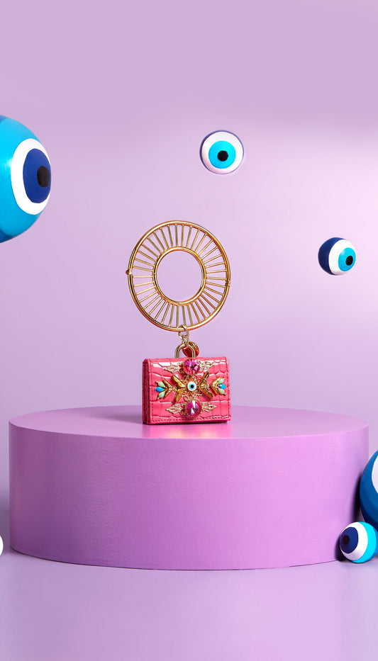 Armadillo : Pink Flambé Bag