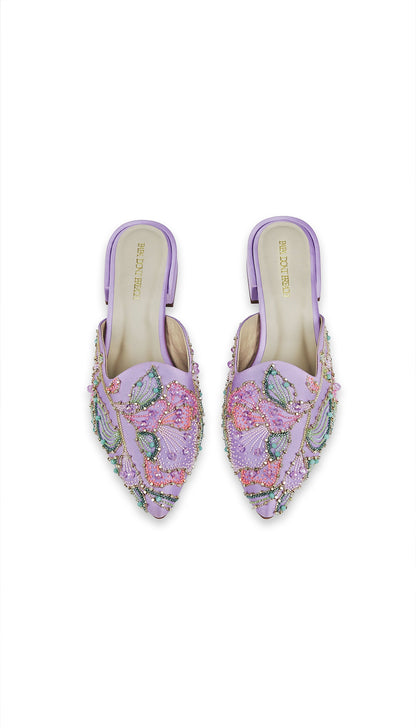 Beaded Bloom : Mules