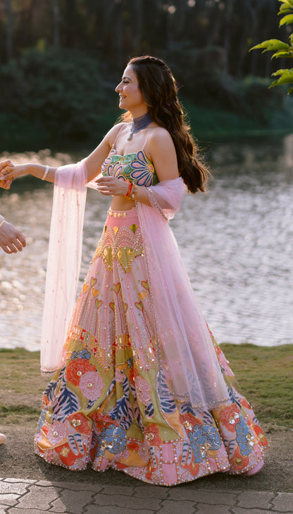 Bhavika in Tales of Confetti lehenga set