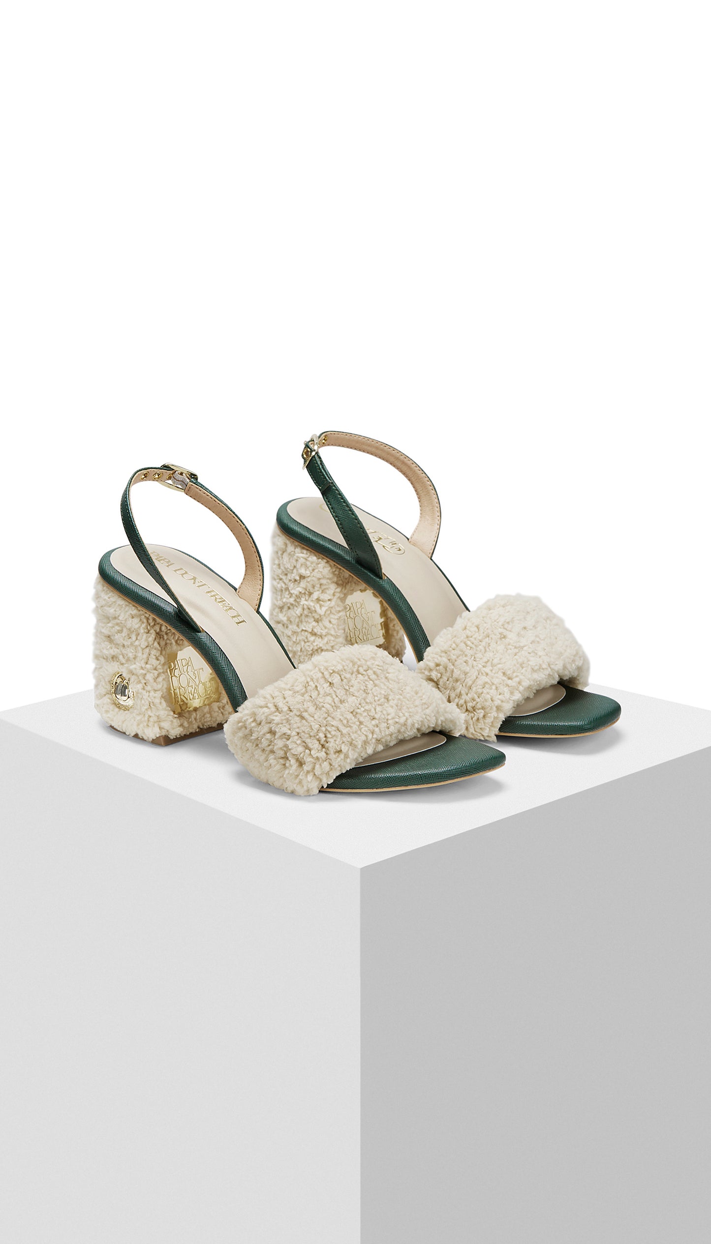 Cattitude Mini Block heel : Sacramento Green