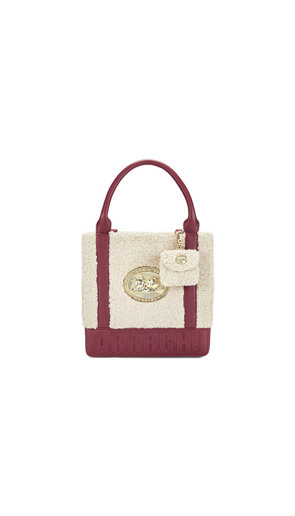 Cattitude Tote Bag : Rosewood Burgundy