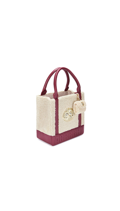 Cattitude Tote Bag : Rosewood Burgundy