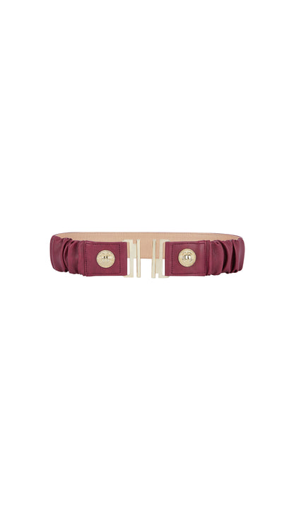 FelineFine : Rosewood Burgundy toned Belt