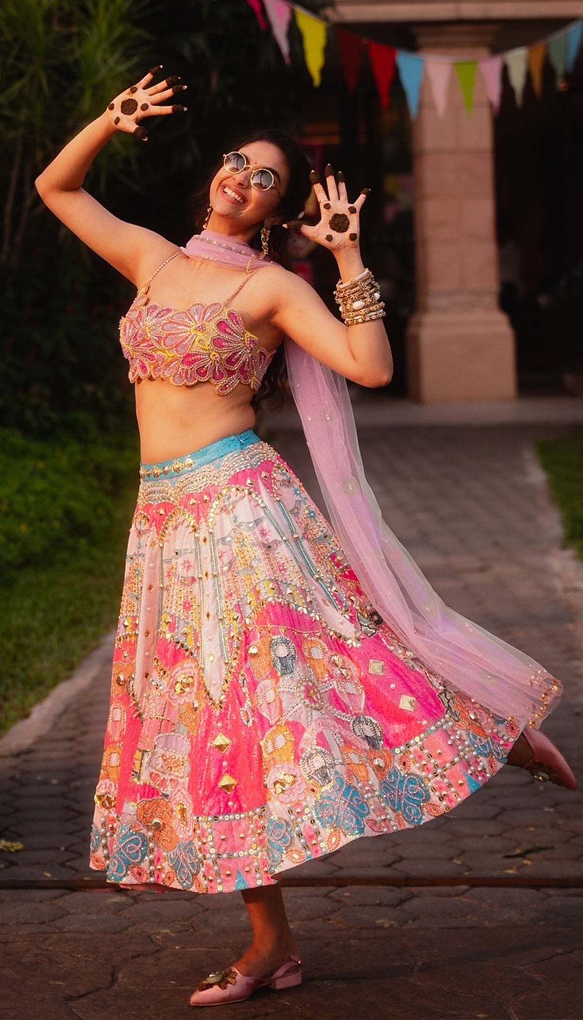 KEERTHY IN WHIRL OF WHIMSY LEHENGA SET