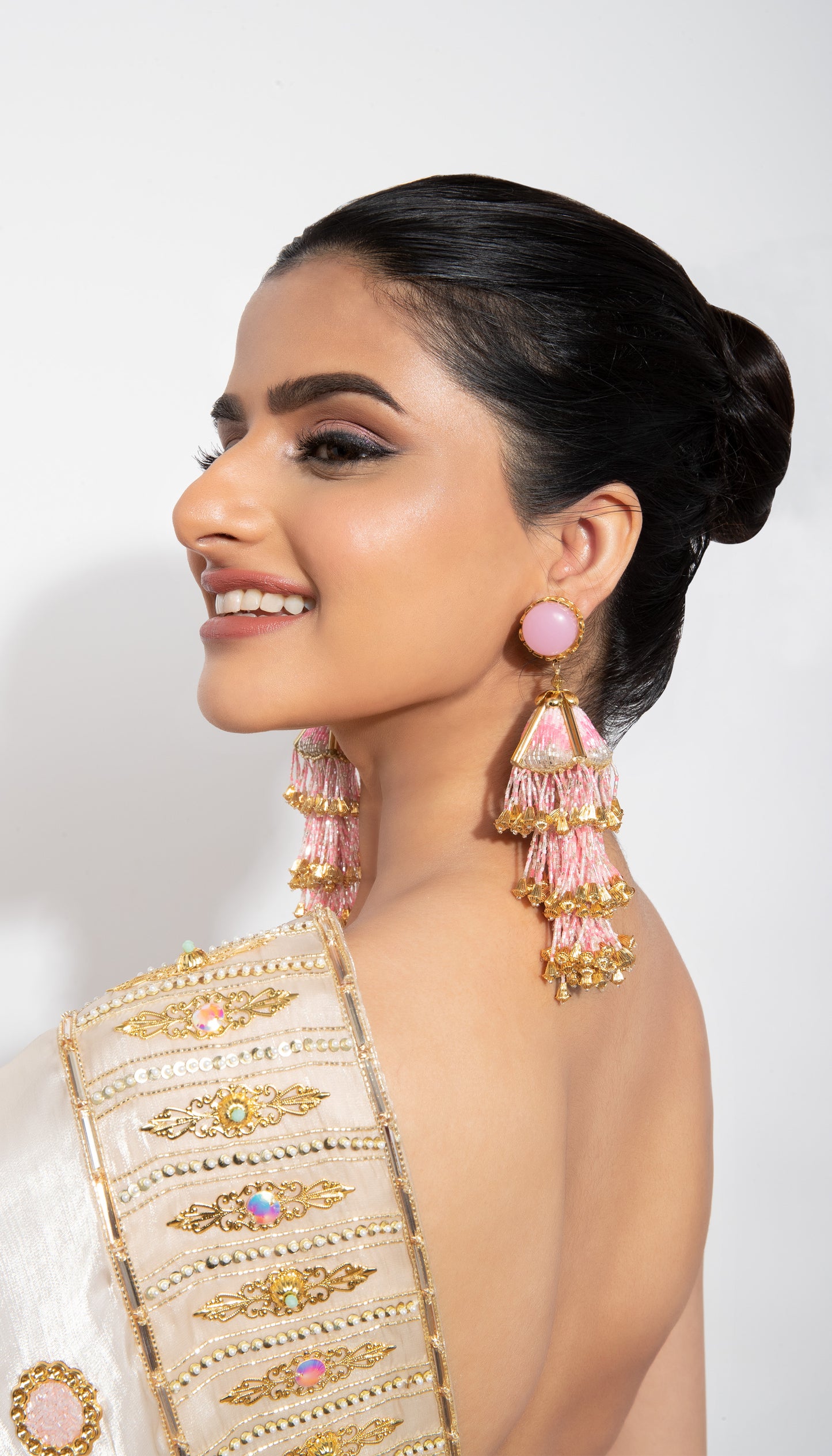 Blush Cascade Jhumka
