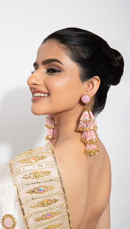 Blush Cascade Jhumka