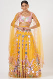 Yellow Embroidered Lehenga Set