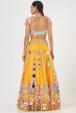 Yellow Embroidered Lehenga Set