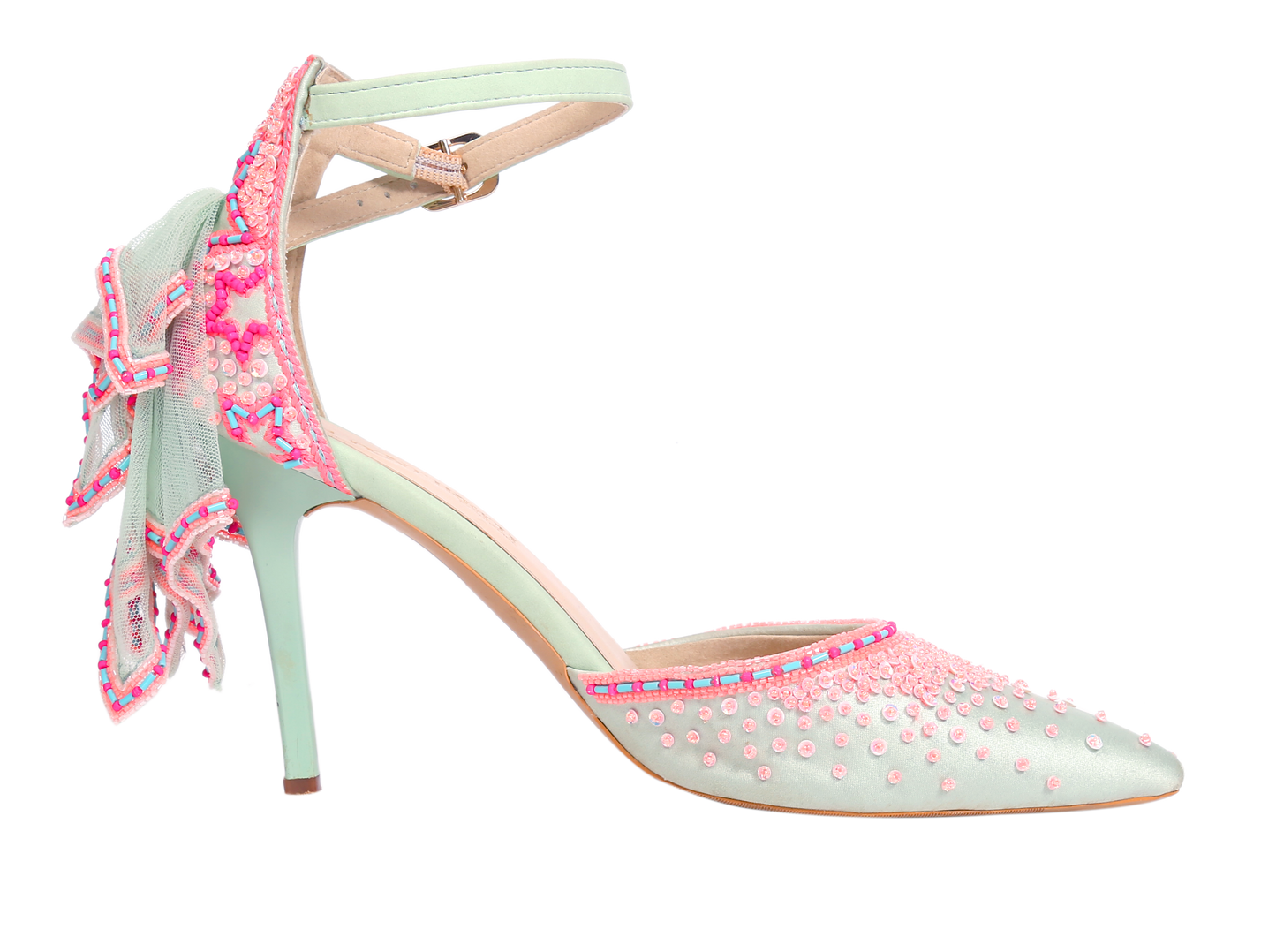 Pandora - Mint Green pointed Stilettos