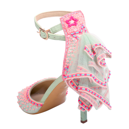 Pandora - Mint Green pointed Stilettos