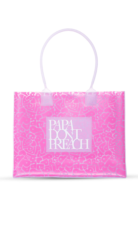 Driving Me Crazy Jelly Tote Bag : Pink