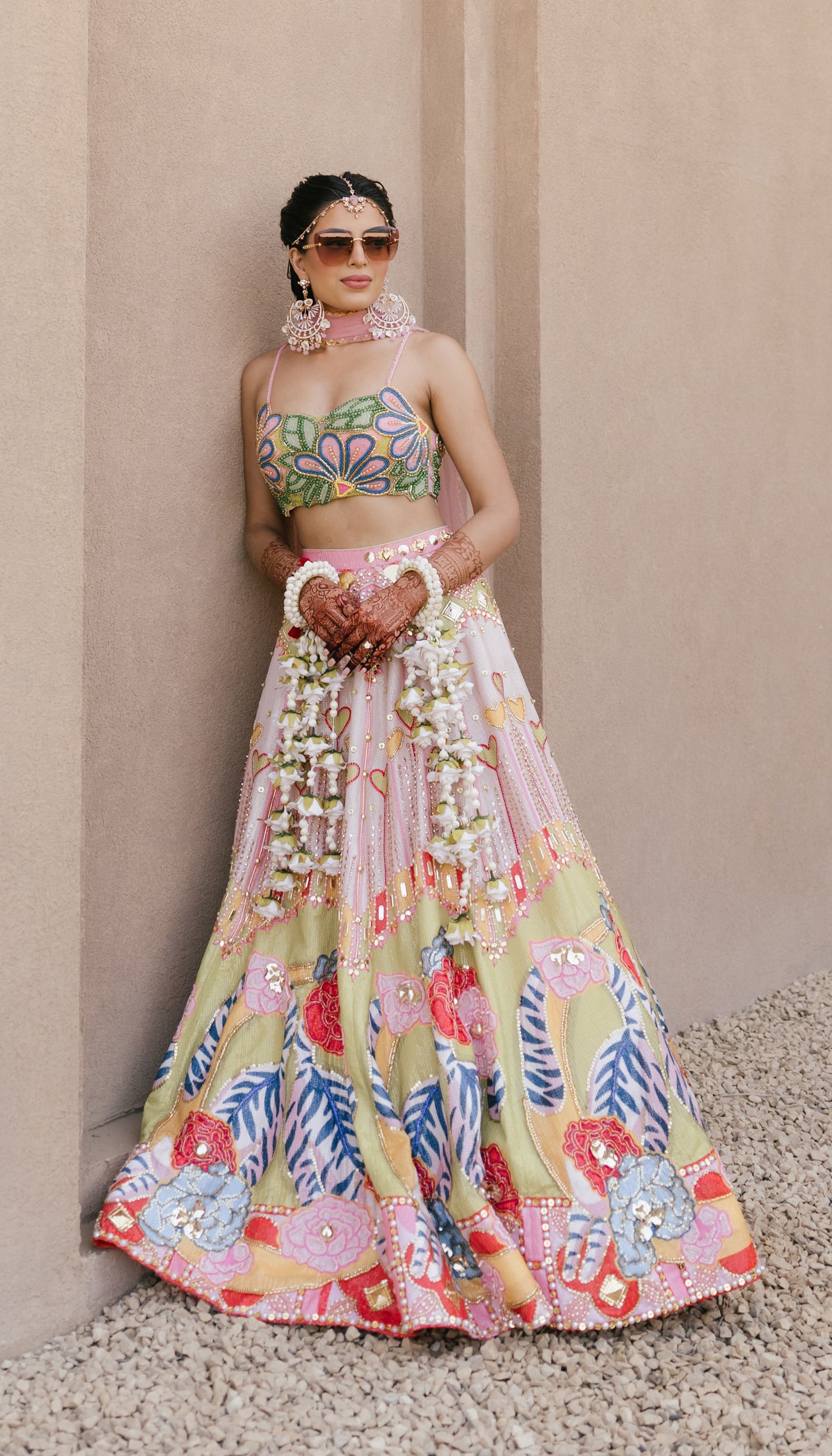 Tara in Tales of Confetti lehenga set