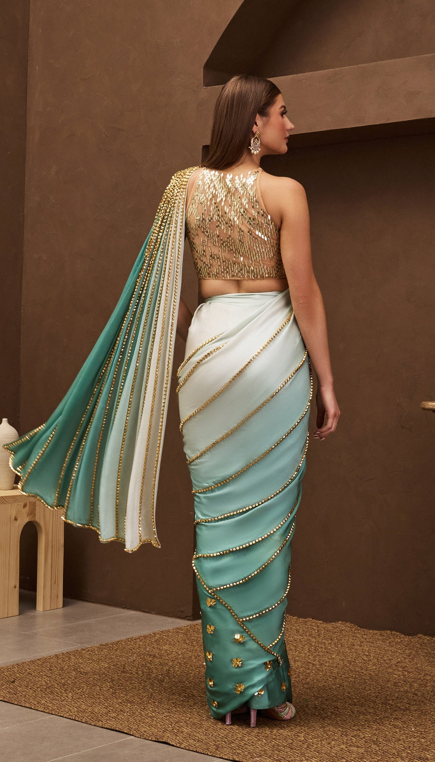 AQUADREAM PRE-STITCHED SAREE