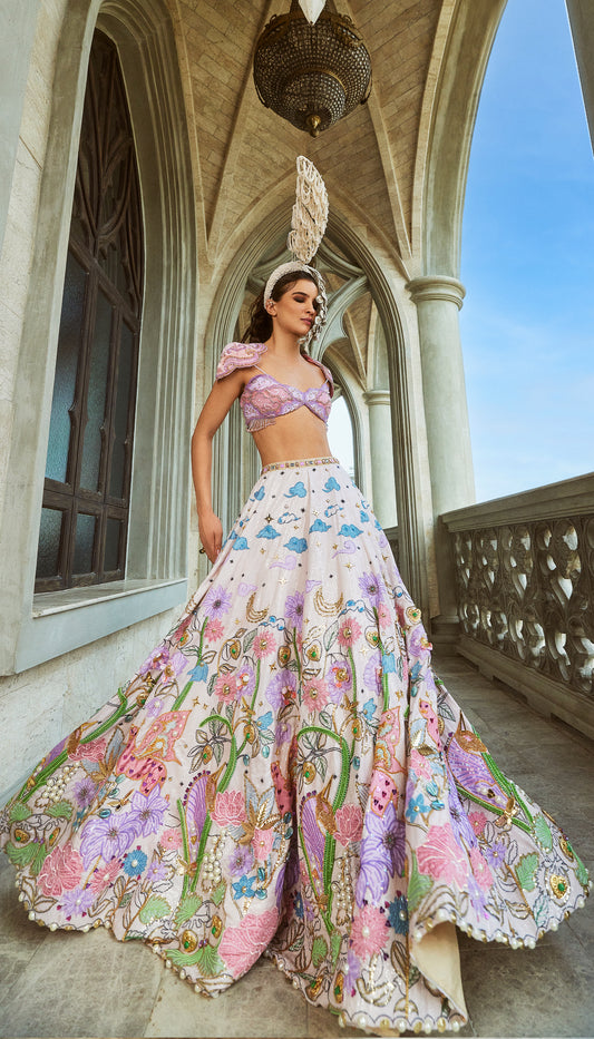 Whimsical wonderland lehenga set