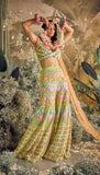 ELYSA - GREEN SHARARA SET