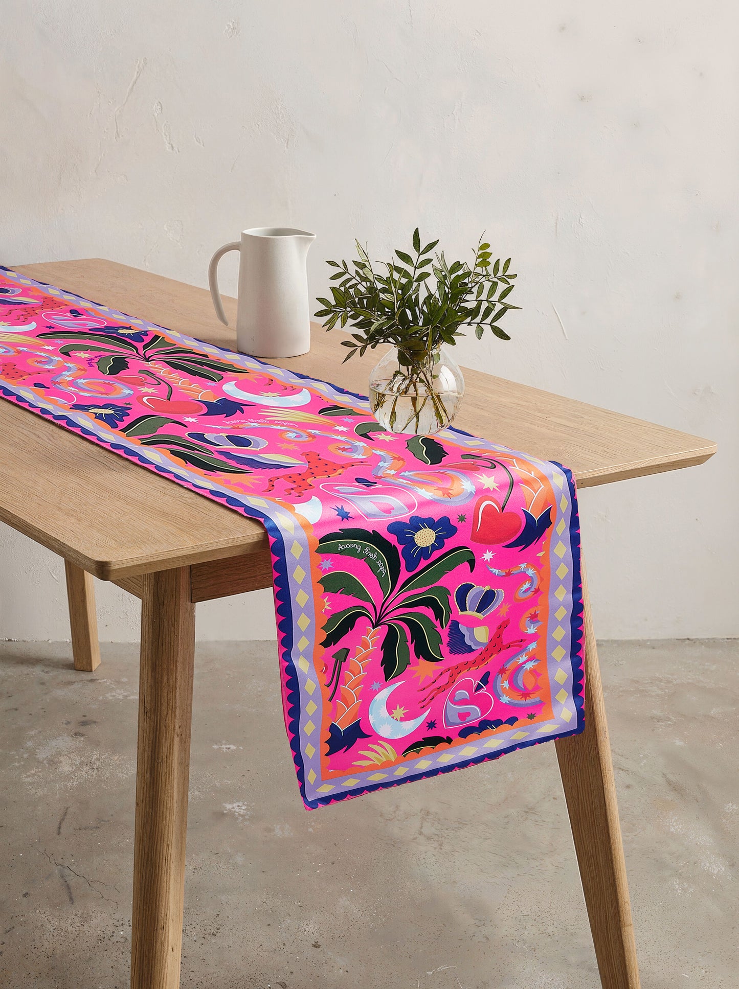 Pink Eden Table Runner