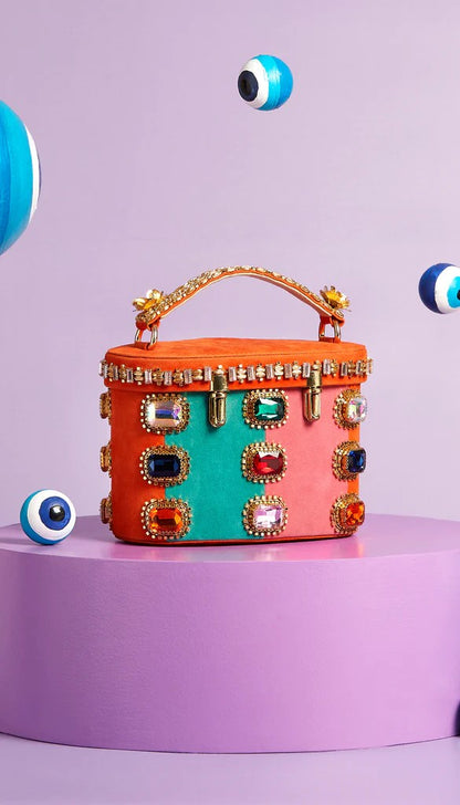 Three Much : Multi-coloured Binocular Bag