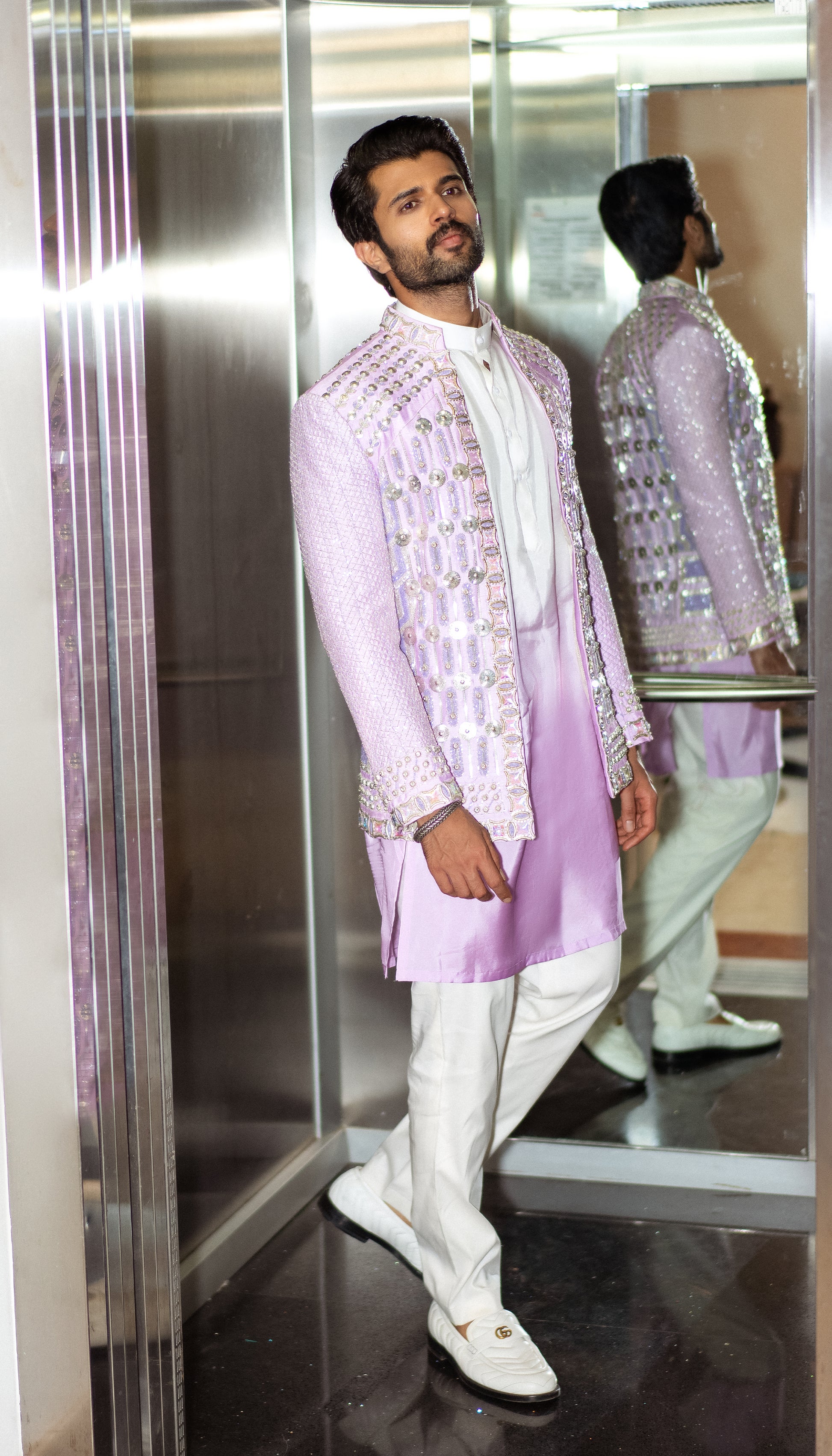 Buy Vijjay Devarkonda- LILAC JACKET SET Online Papa Don't Preach