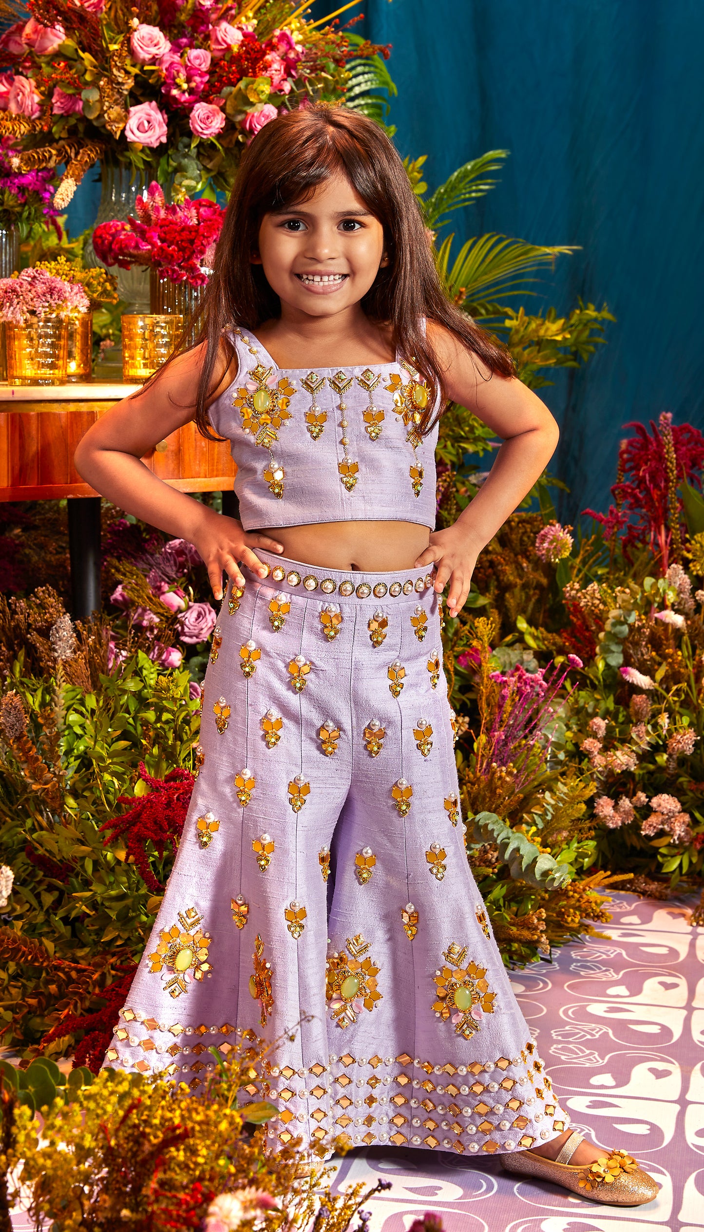 MYRA - LILAC SHARARA SET