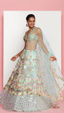 Rebel -  Mint Green Embellished Lehenga Set