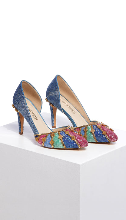 Midnight’s Babe- Multicoloured Stiletto Pumps